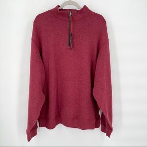 NWT Cremieux Reversible 1/4 Zip Pullover Sweater Mens Size XXLarge